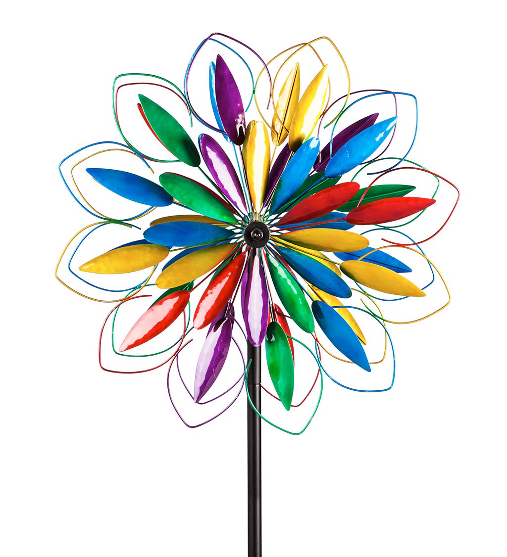 Rainbow Flower Wind Spinner