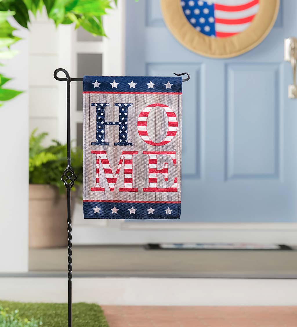 Americana Home Burlap Garden Flag