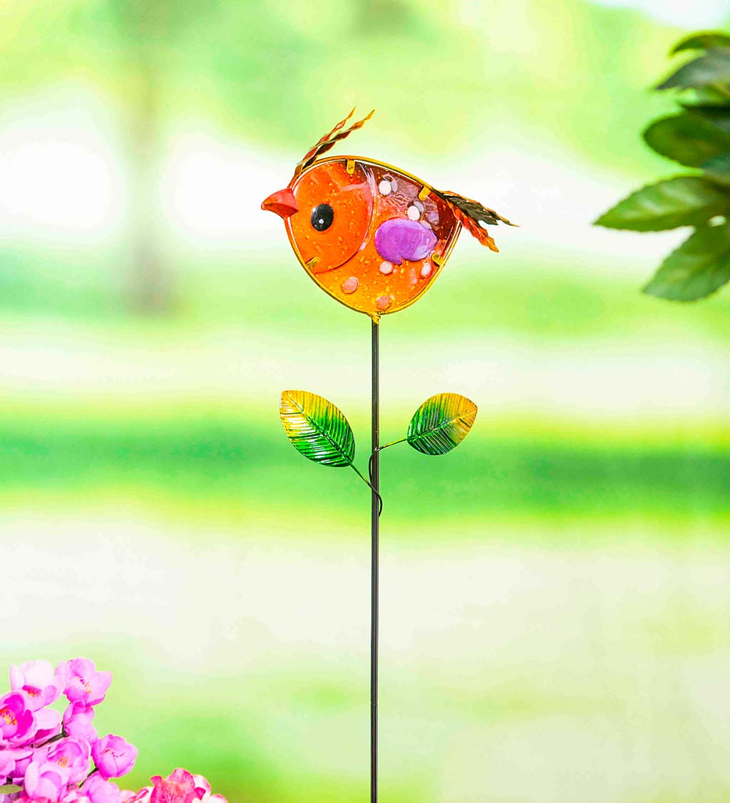 Colorful Bird Garden Stake