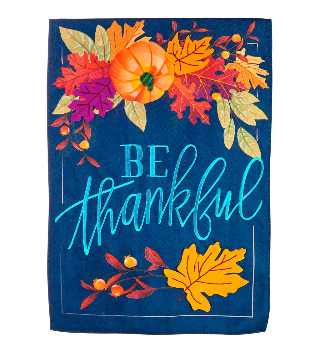 Be Thankful Linen House Flag