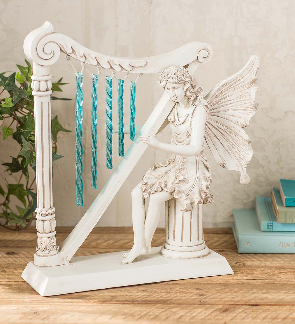 Angel with Harp Wind Chime