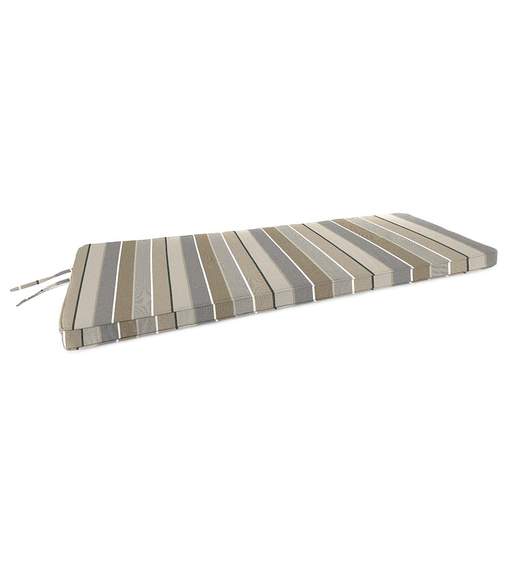 Sunbrella Swing/Bench Cushion with Ties, 53" x 18½" x 3" swatch image