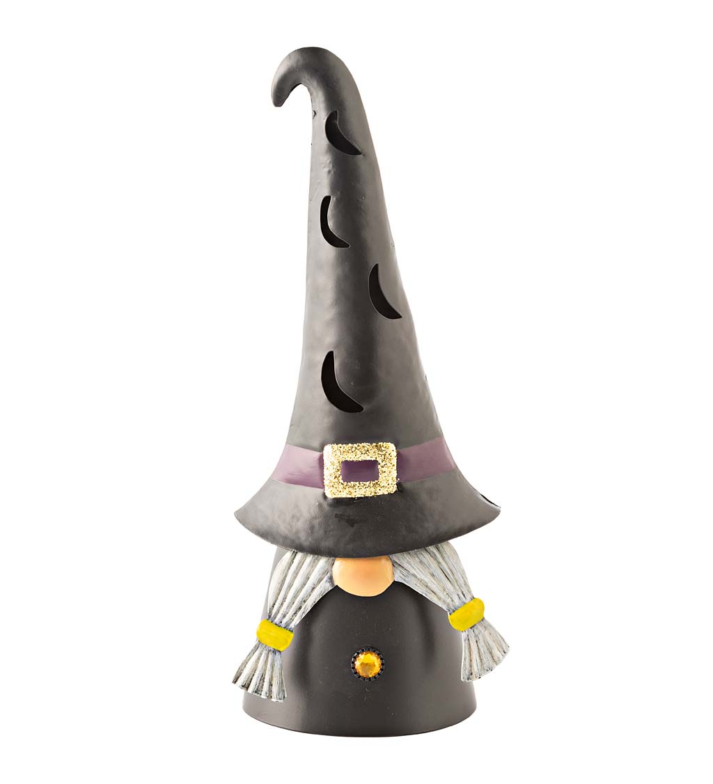 Lighted Halloween Witch Gnome swatch image