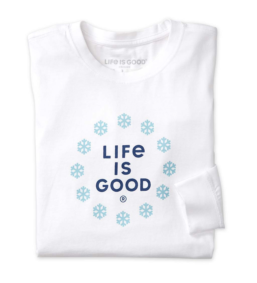 Life Is Good Women's Long Sleeve Crusher Tee Shirt swatch image
