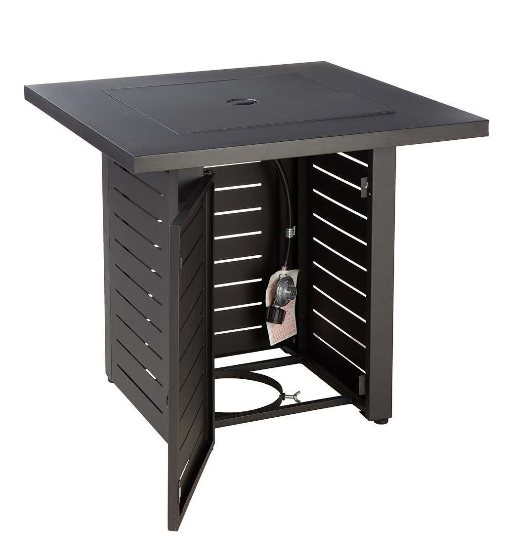 Metal Gas Fire Pit Table