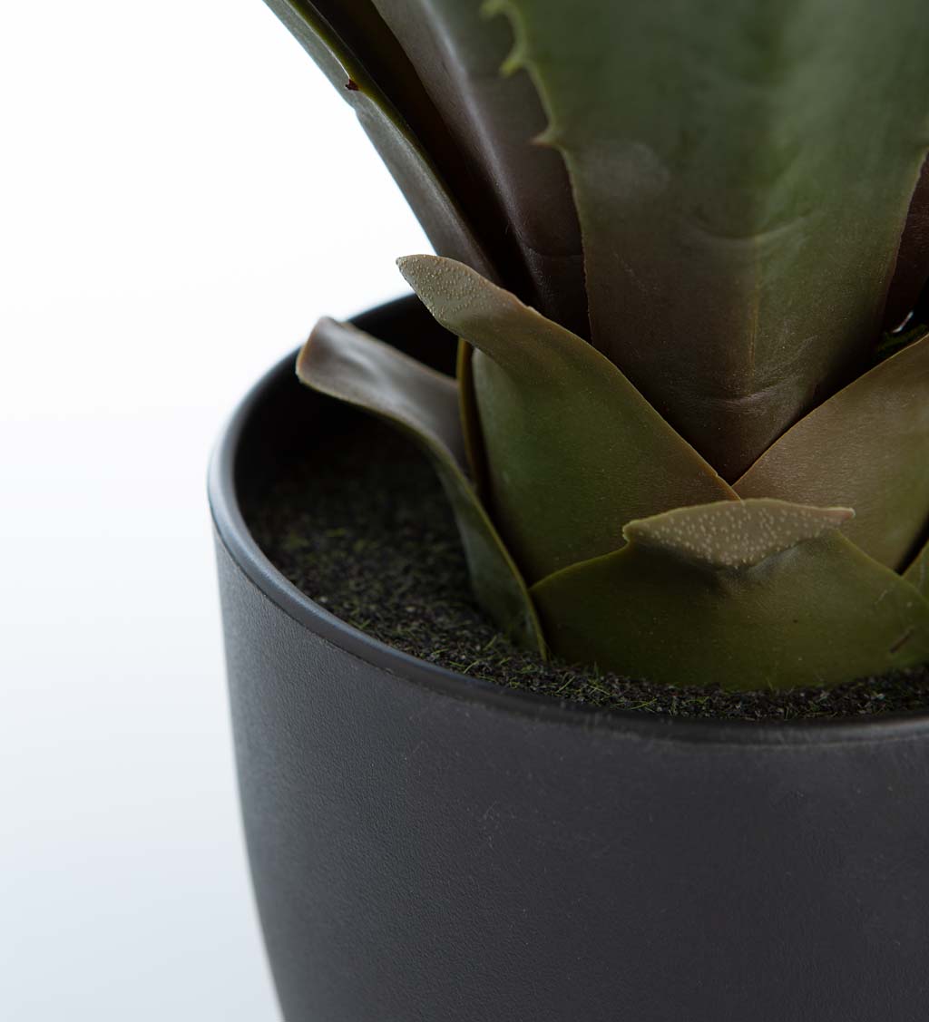 Faux Real Agave Artificial Potted Plant
