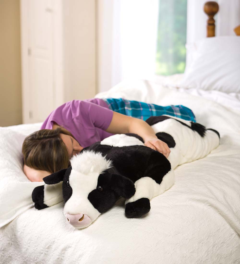 Cow Plush Cuddle Animal Body Pillow