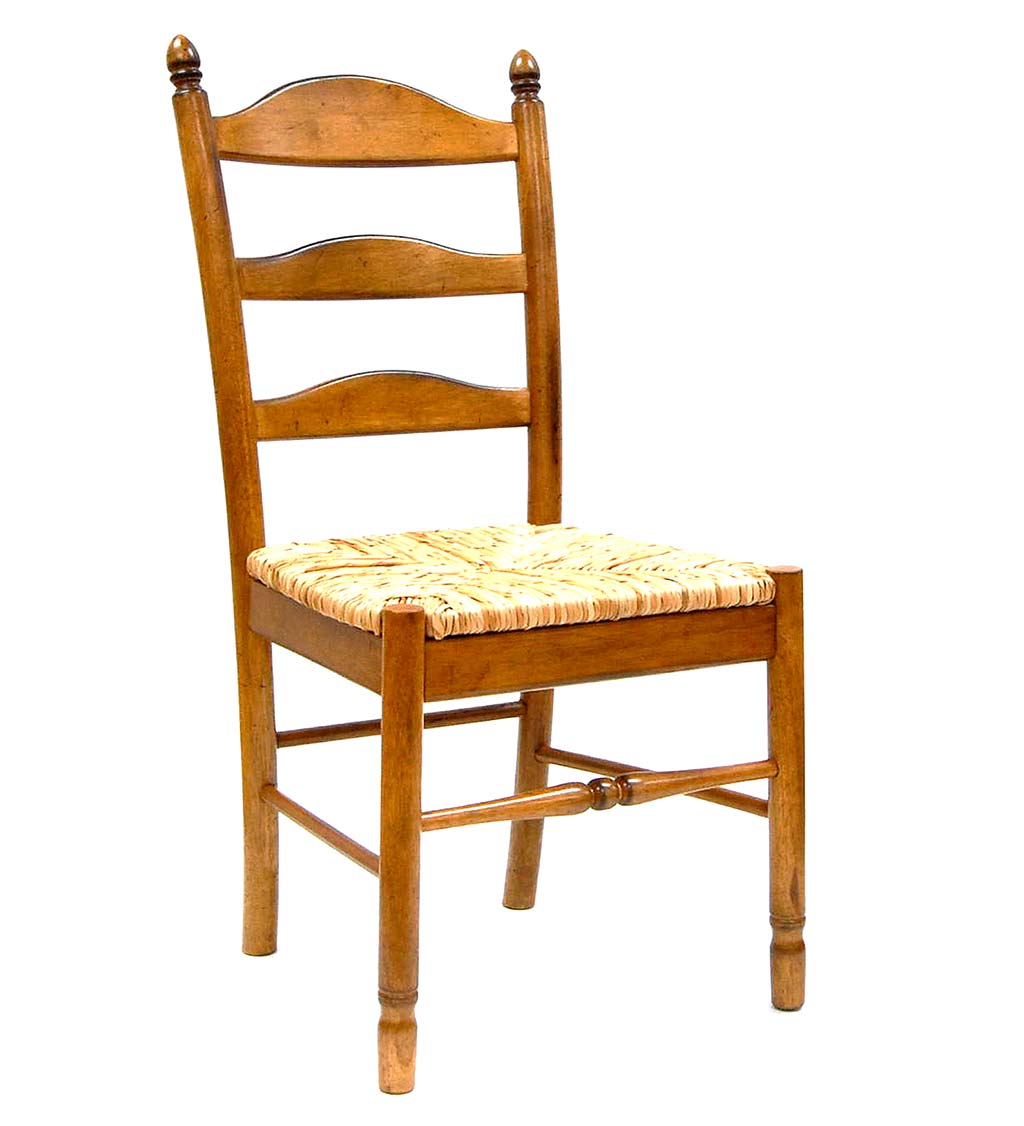 Farmhouse Hardwood Ladder Back Chair