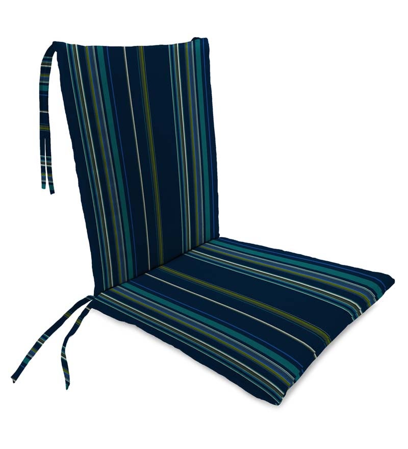 Sunbrella Rocking Chair Cushions With Ties, Seat 21" front/17" back x 19" x 2½"; Back 16" x 20" x 2½" swatch image