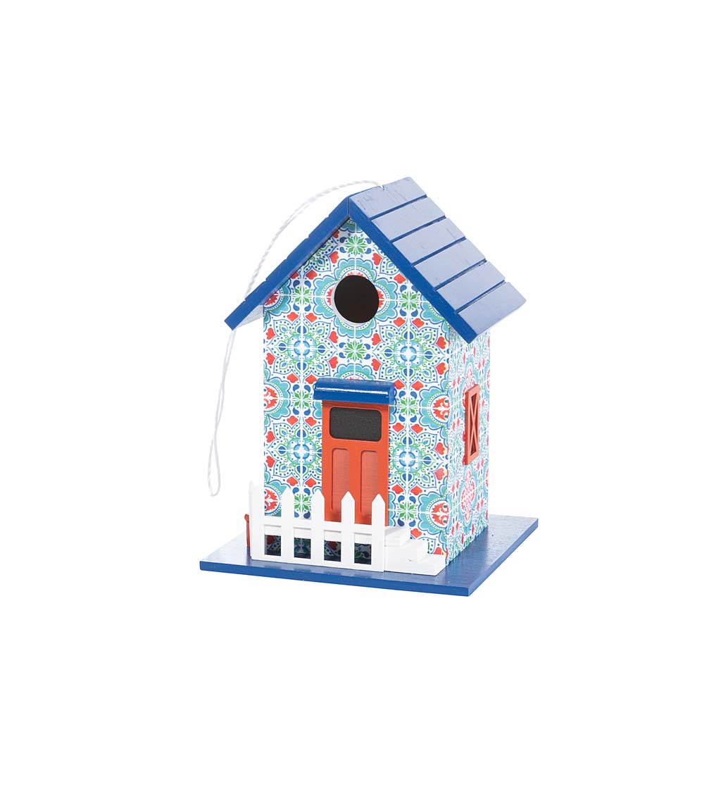 Hand-Painted Talavera Style Birdhouse