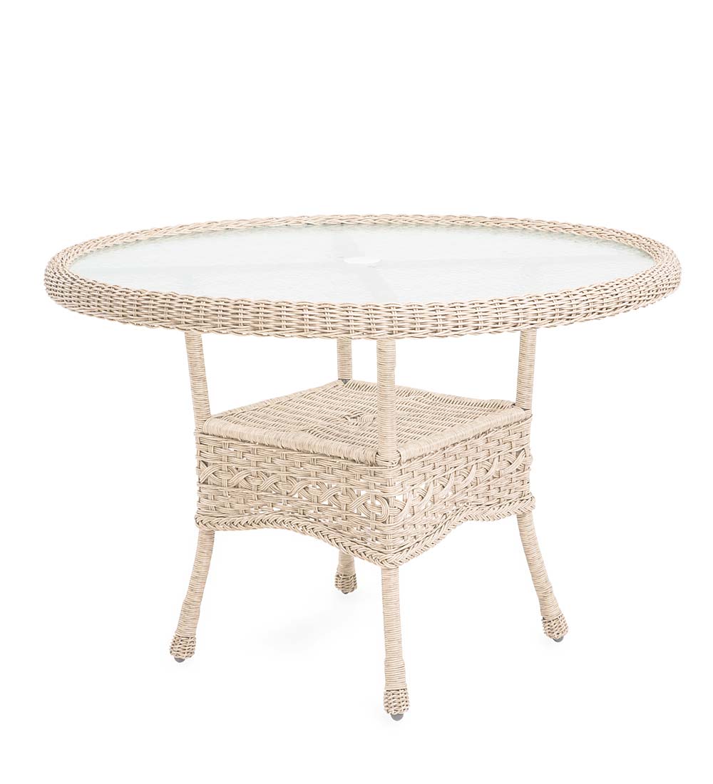 Prospect Hill Wicker Round Dining Table