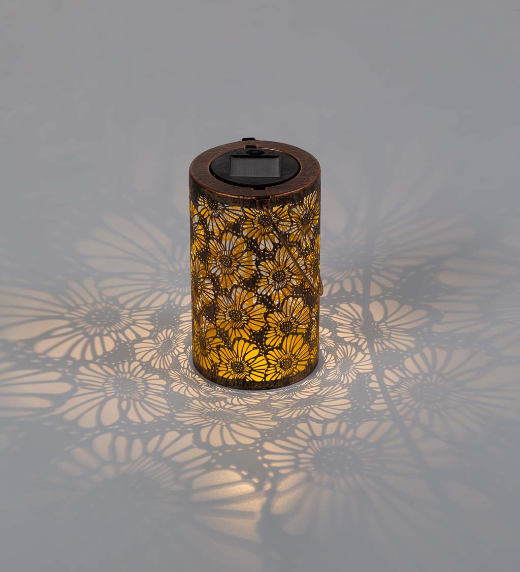 Solar Silhouette Flower Lantern