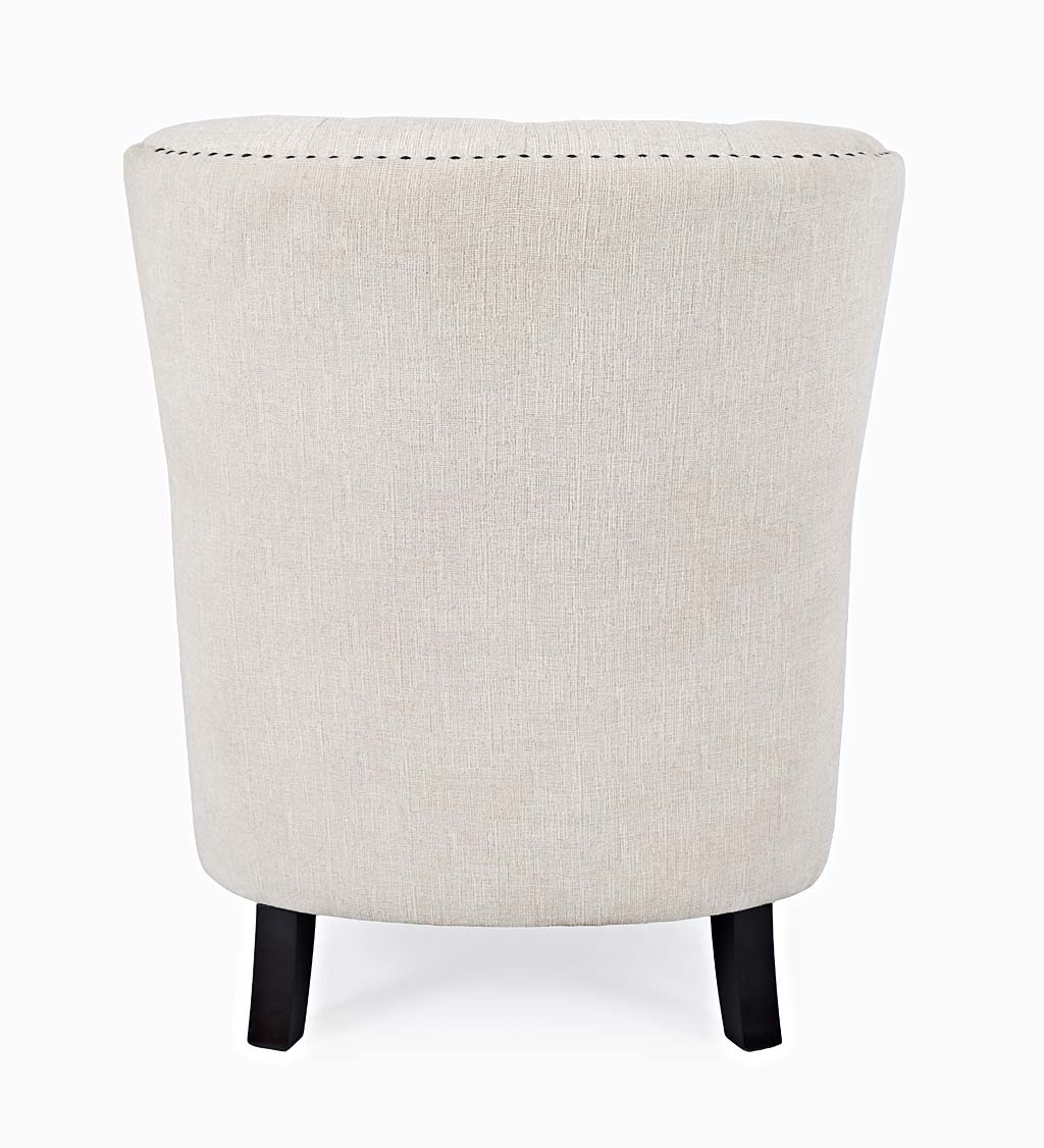 Beverly Tufted Accent Chair With Nailhead Trim