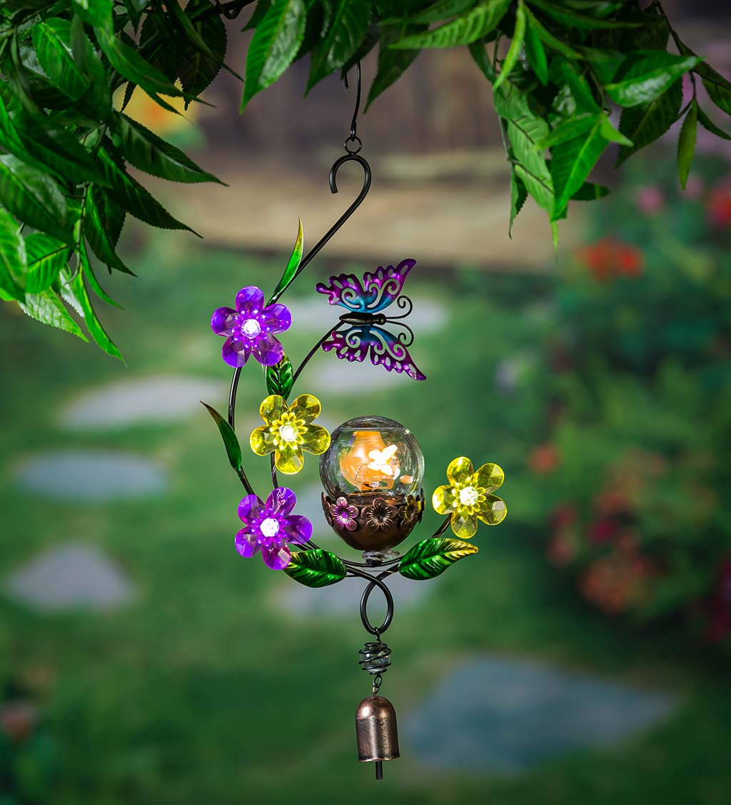 Solar Butterfly Hanging Garden Decor