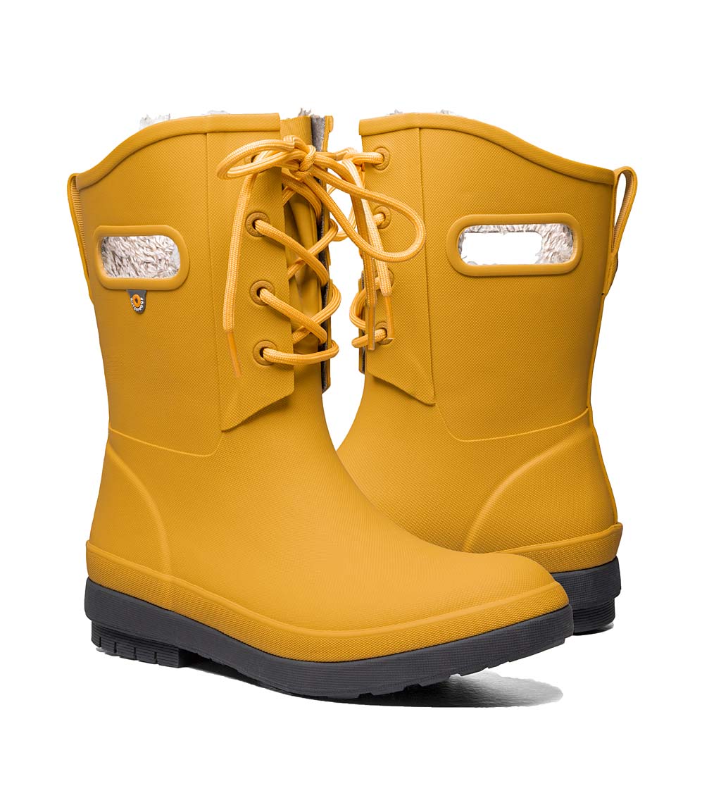 BOGS° Amanda Plush II Lace Up Waterproof Rain Boots swatch image