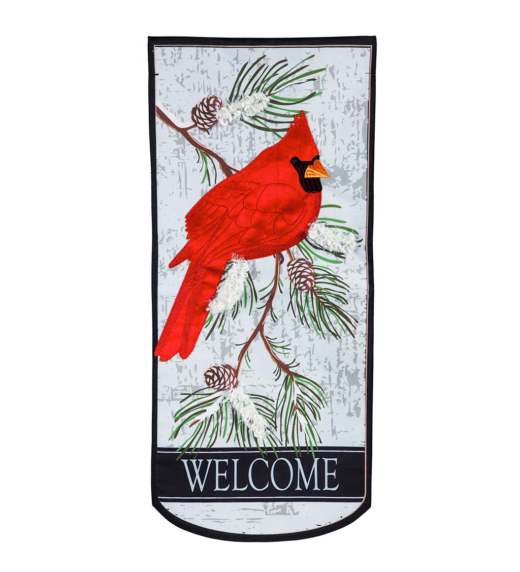 Winter Cardinal Banner Garden Flag