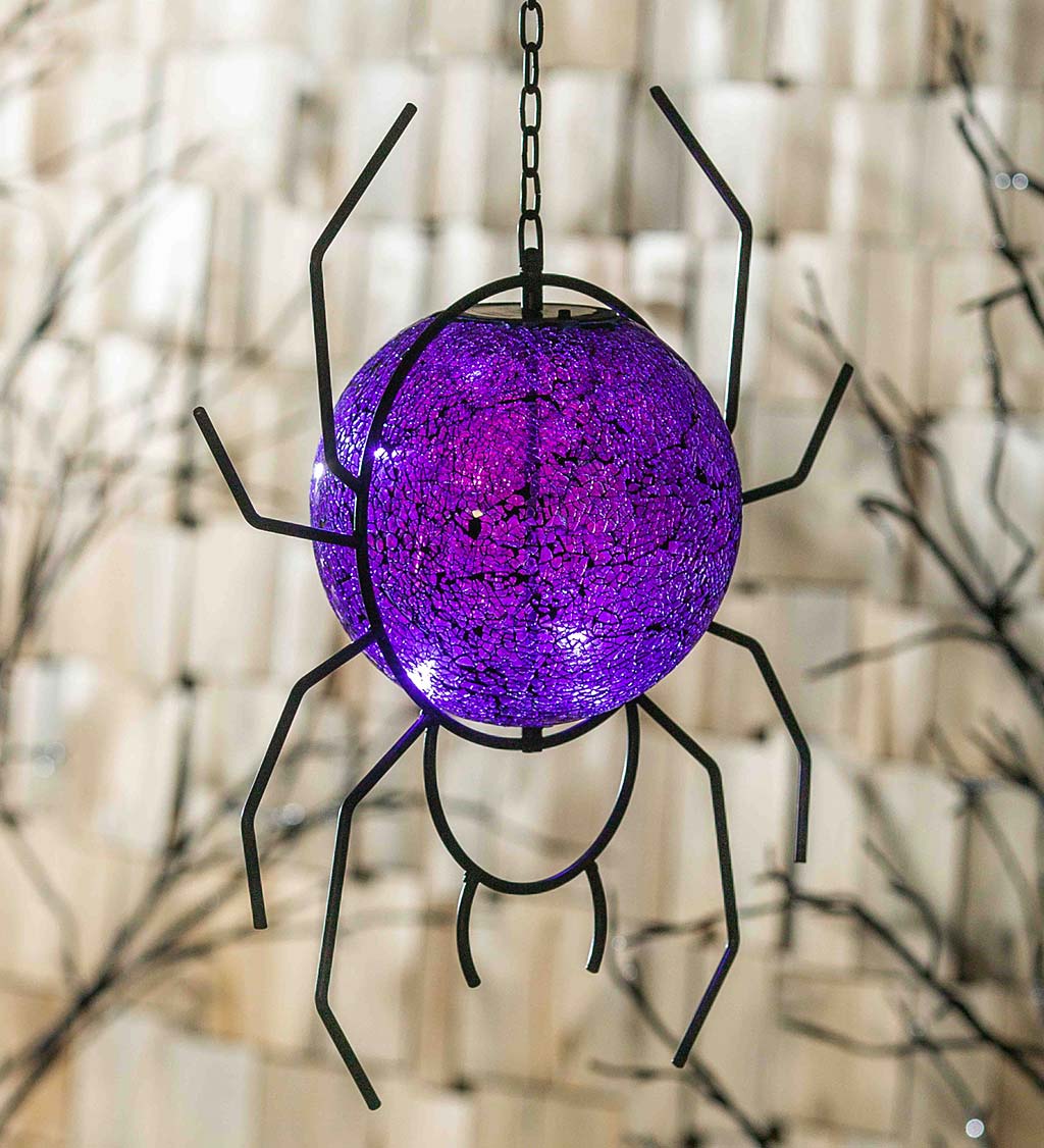 Solar Hanging Spider Gazing Ball