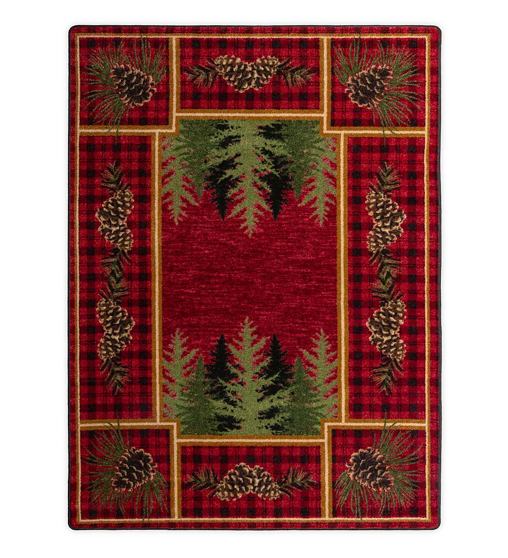 Pine Cone Valley Plaid Rug, 7'8" x 10'9" swatch image