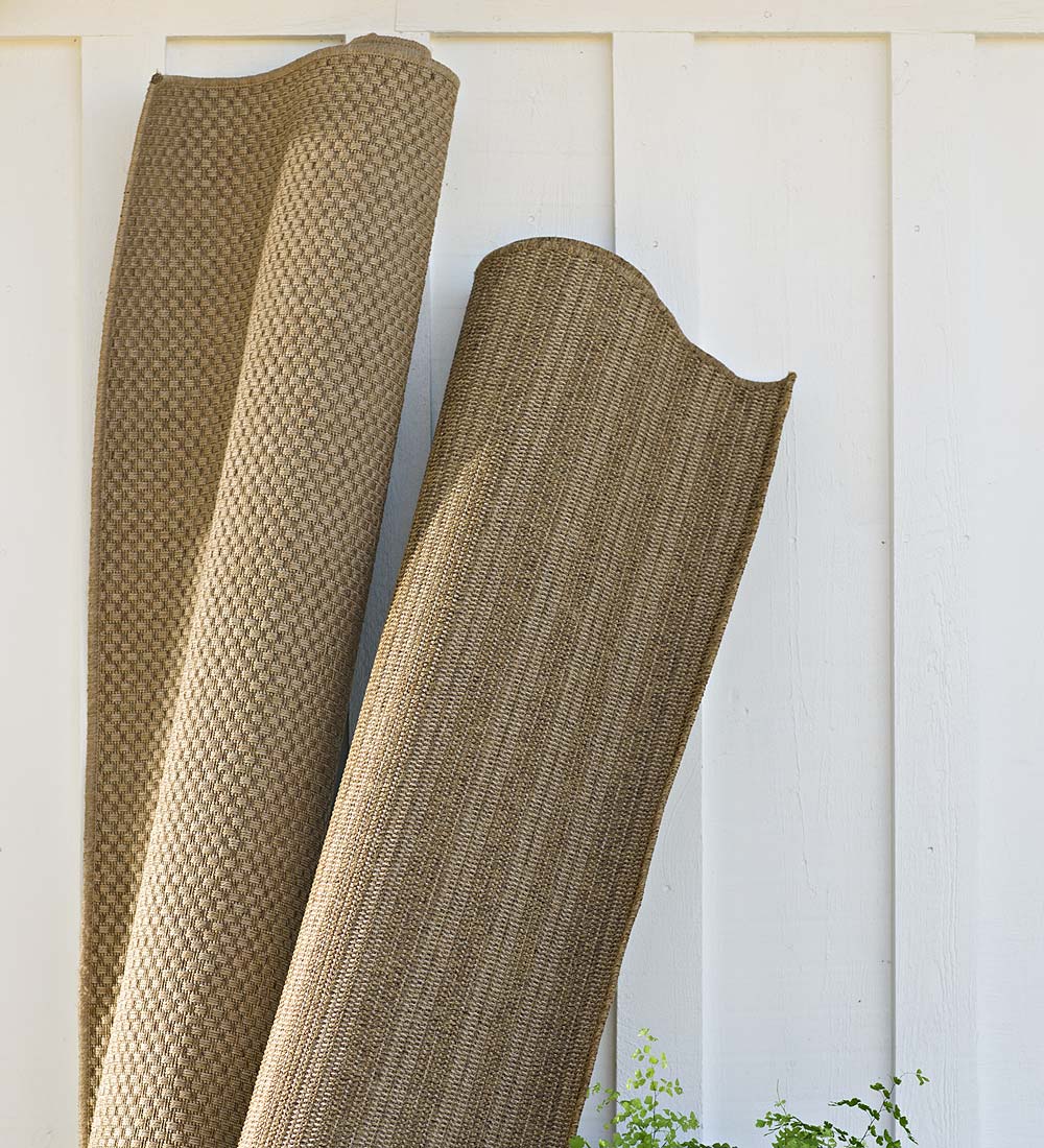 Indoor/Outdoor Laurel Seagrass-Look Polypropylene Rugs