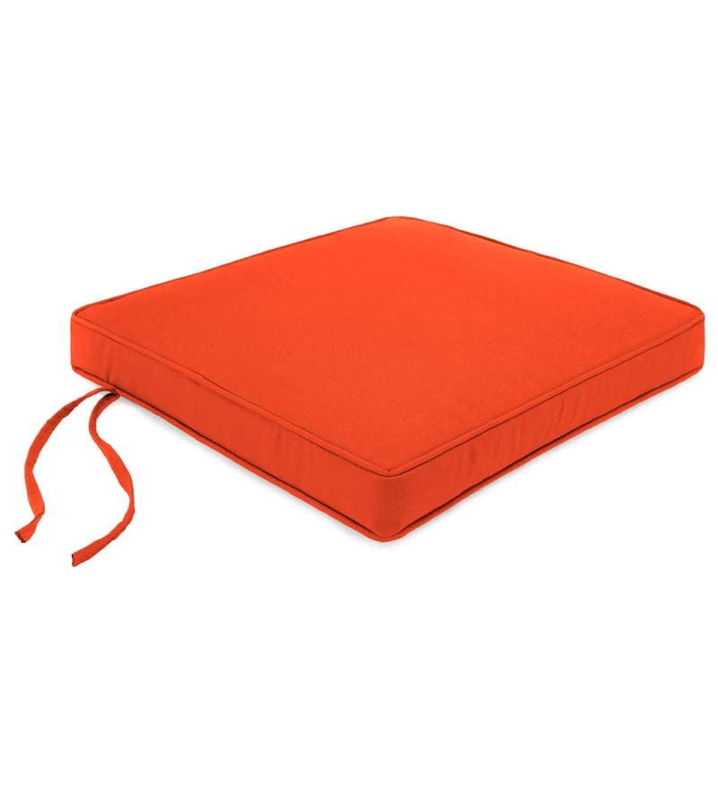 Deluxe Sunbrella Square Cushion with ties 18½" x 17½" x 3" swatch image