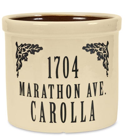 Personalized Crock With Name And Address swatch image