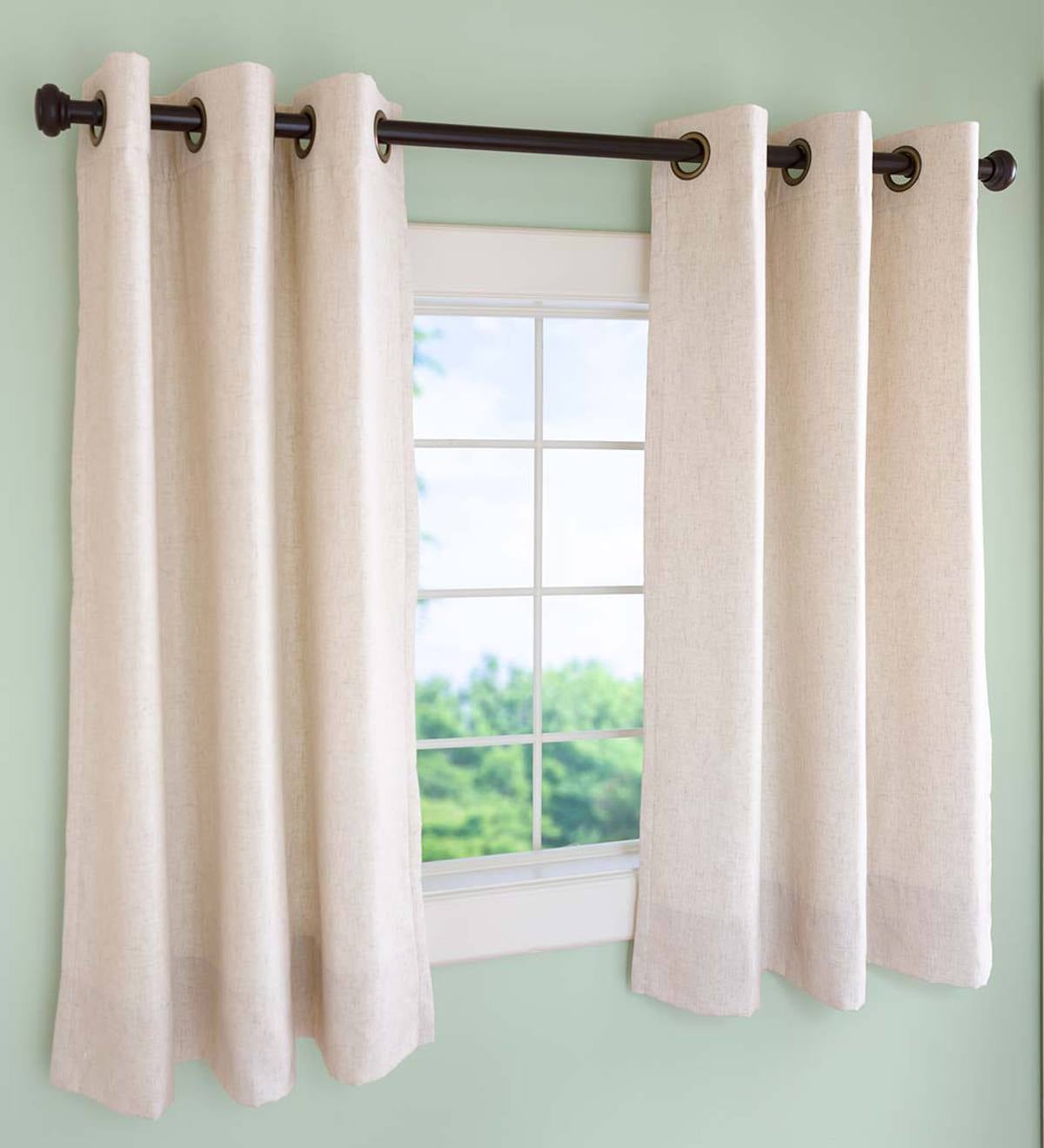 Insulated Short Curtain Panels, Grommet-Top, 40"W x 45"L
