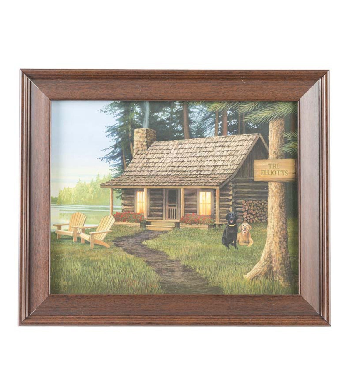 Personalized Cabin Framed Print