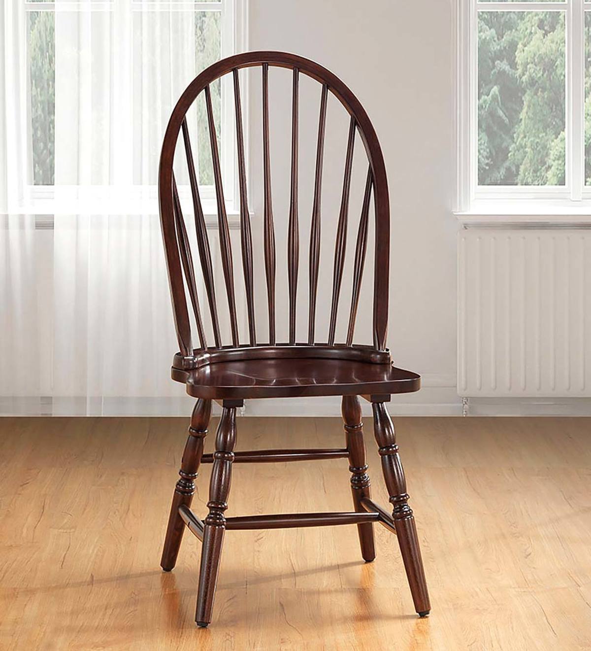 Traditional Hardwood Windsor Back Chair