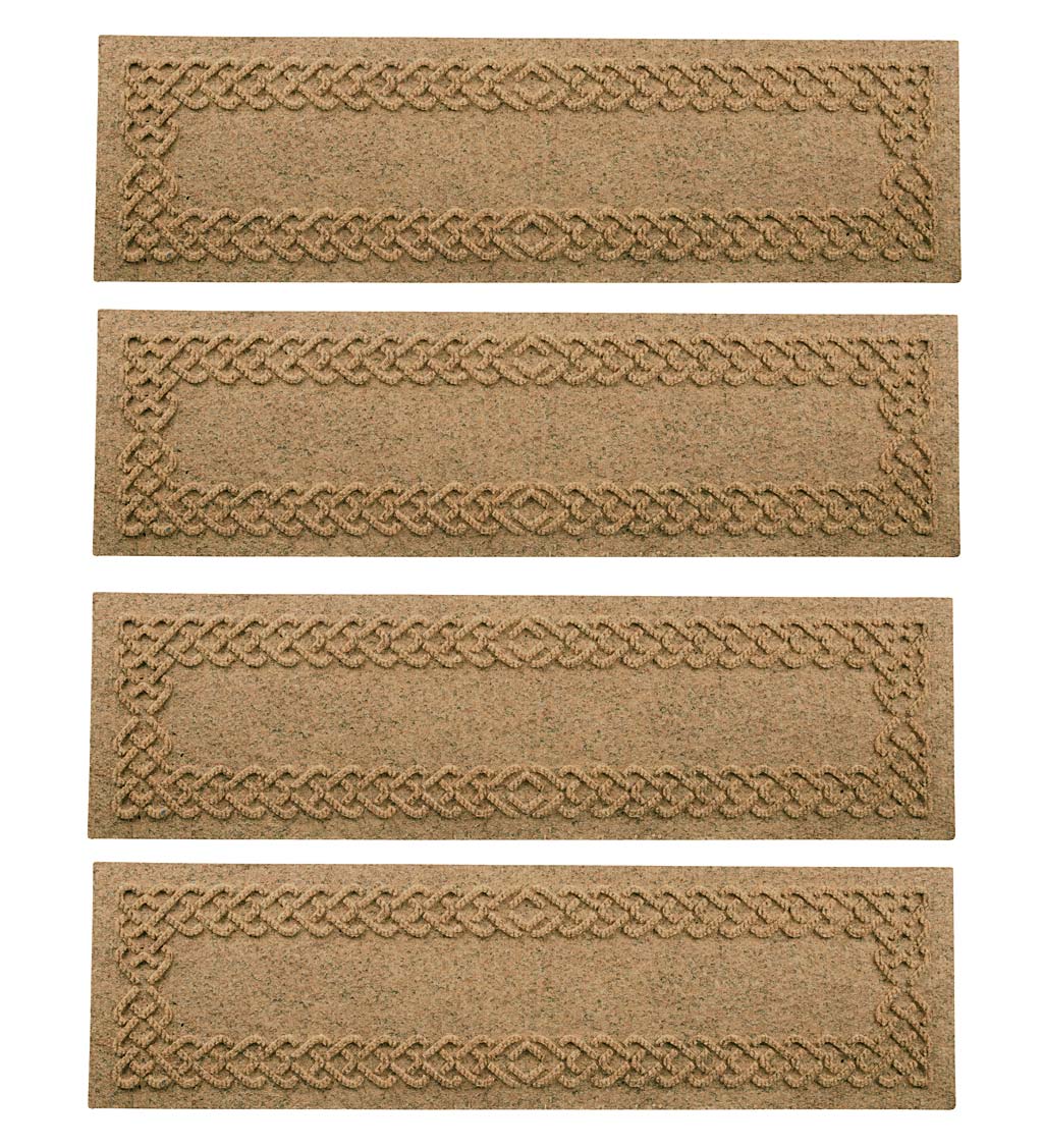 Waterhog Cable Weave Stair Tread Mats, Set of 4 swatch image