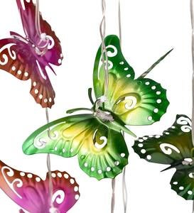 Colorful Metal Butterfly Solar Mobile