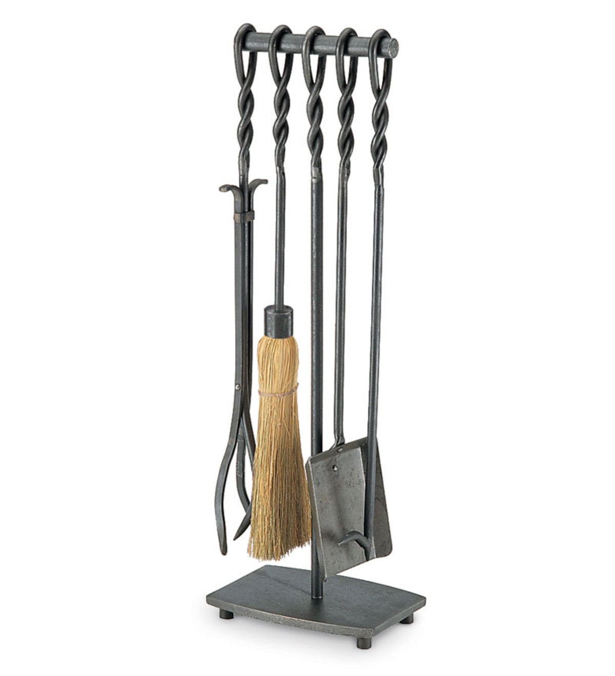 Forged Iron Soldiered Row Fireplace Tool Set