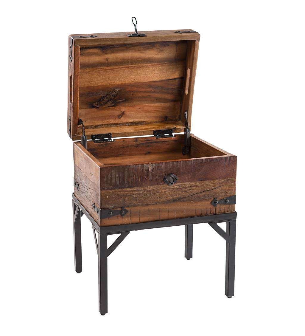 Allegheny Reclaimed Wood Storage Trunk Table