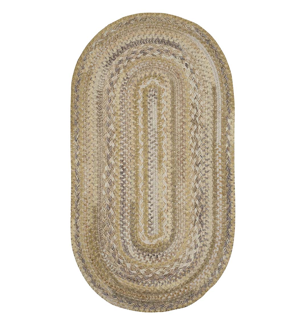 Oval Riverview Wool Blend Braided Rug, 8' x 11' swatch image