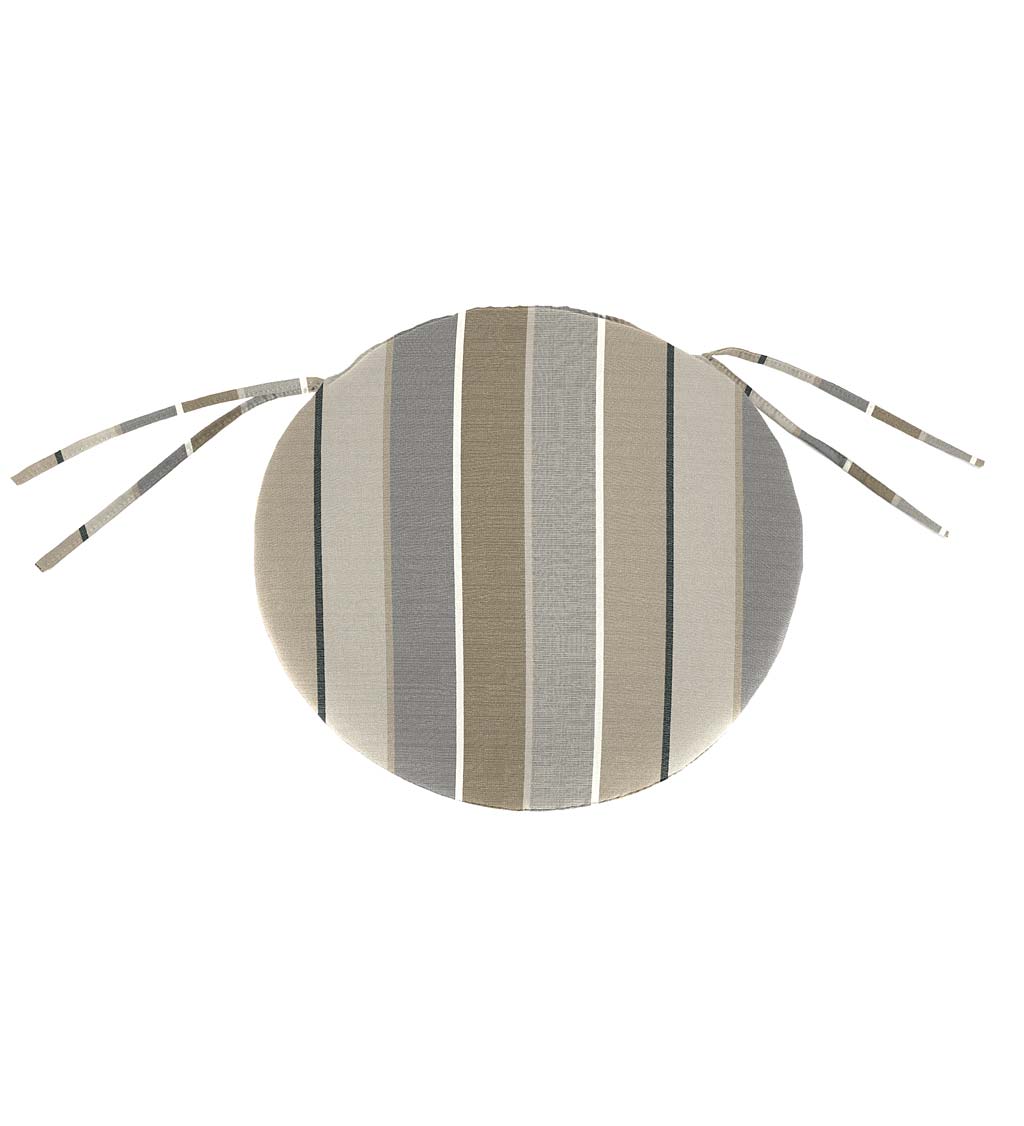 Sunbrella Classic Round Chair Cushion With Ties, 16" x 2" swatch image