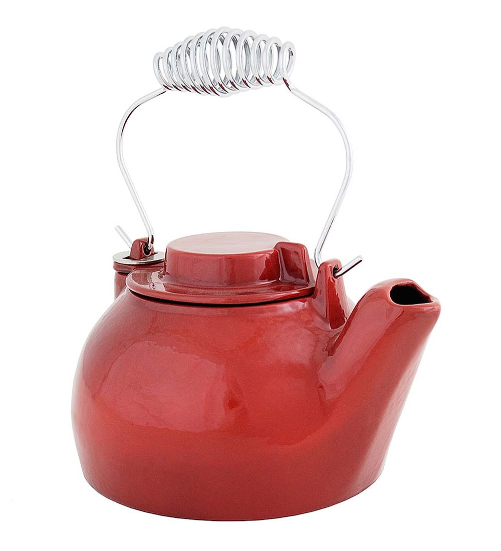 Cast Iron Steamer Kettle With Porcelain Enamel Finish swatch image