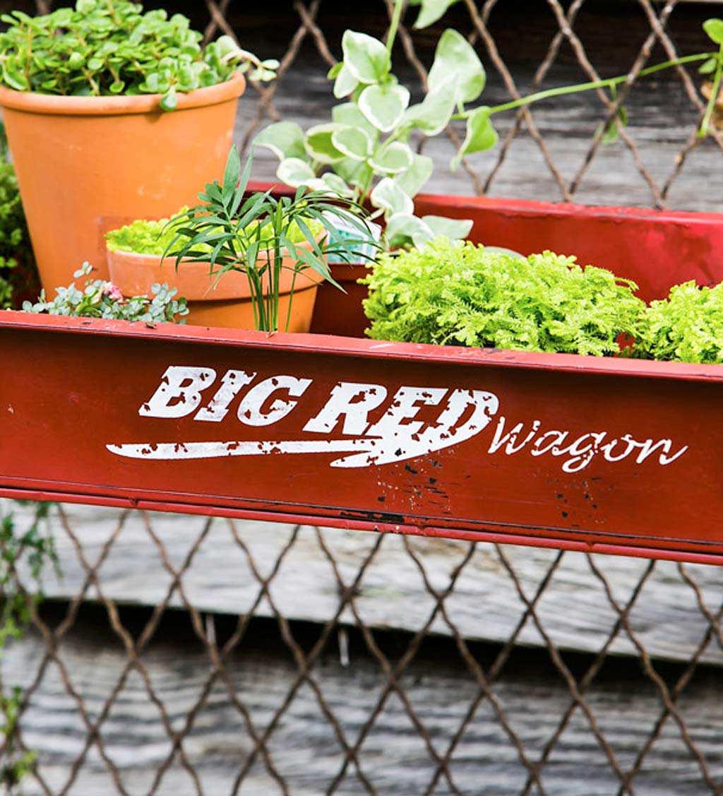 Red Wagon Potting Table