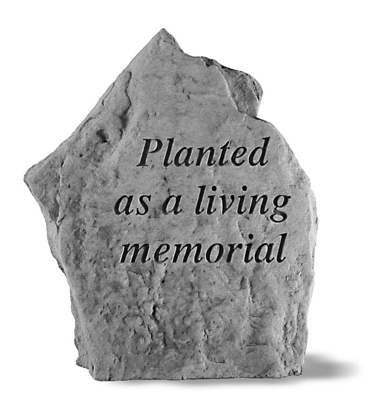 USA-Made Cast Stone Living Memorial Plaque