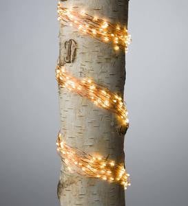 Electric Bunch Lights, 320 Warm White LEDs on Bendable Wire, 3'2"L