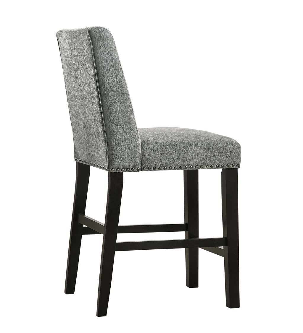Upholstered Chair-Style 24" Counter Stools, Set of 2
