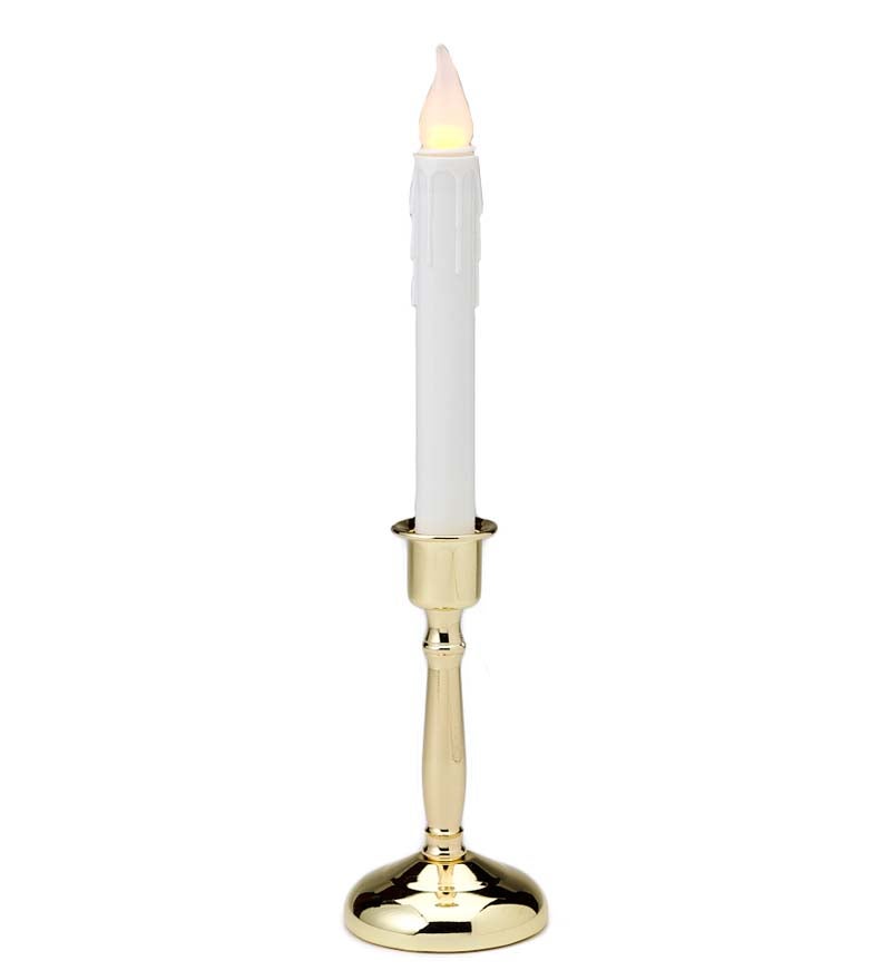 Battery-Operated Cordless Candle With Auto Timer swatch image