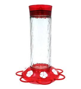 Diamond 30-Ounce Glass-Bottle Hummingbird Feeder