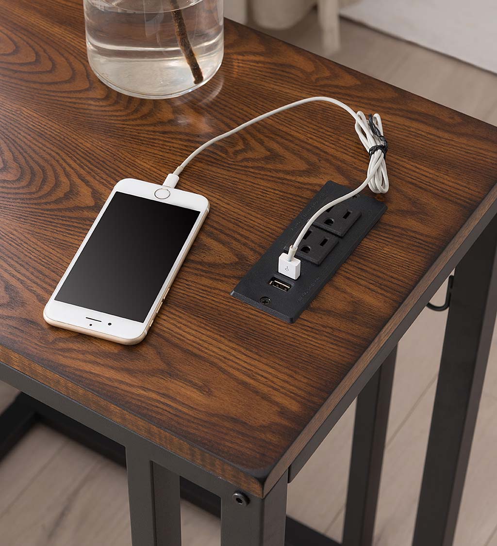 Pull-Up Table with Charging Station