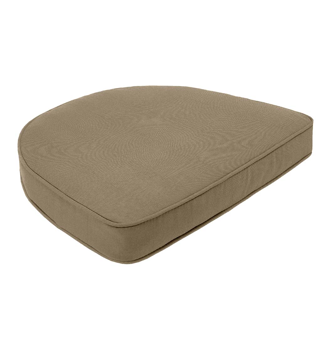 Sunbrella Deluxe Chair Cushion With Rounded Back, 18" x 17¾" x 3" swatch image