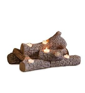Logs Hearth Candle Holder