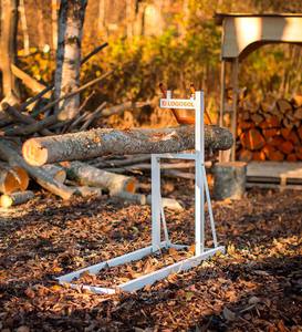 Foldable Steel Smart Log Holder Sawhorse
