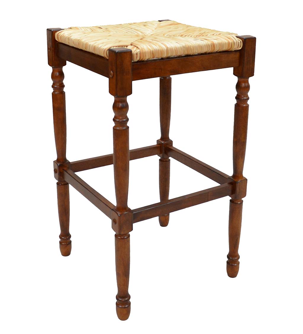 29"-High Counter Stool with Handwoven Rush Seat swatch image