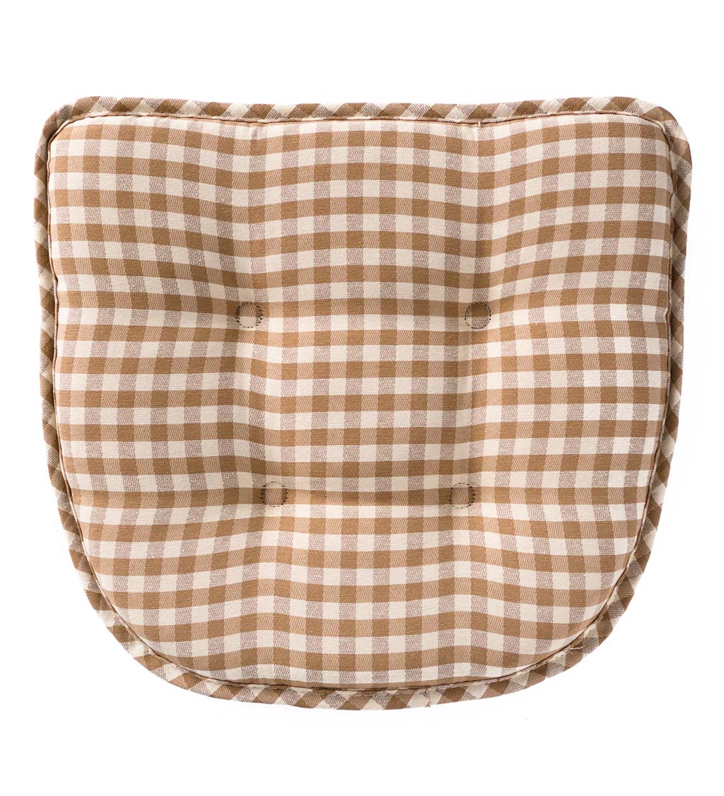 Non-Slip Gingham Chair Pad swatch image