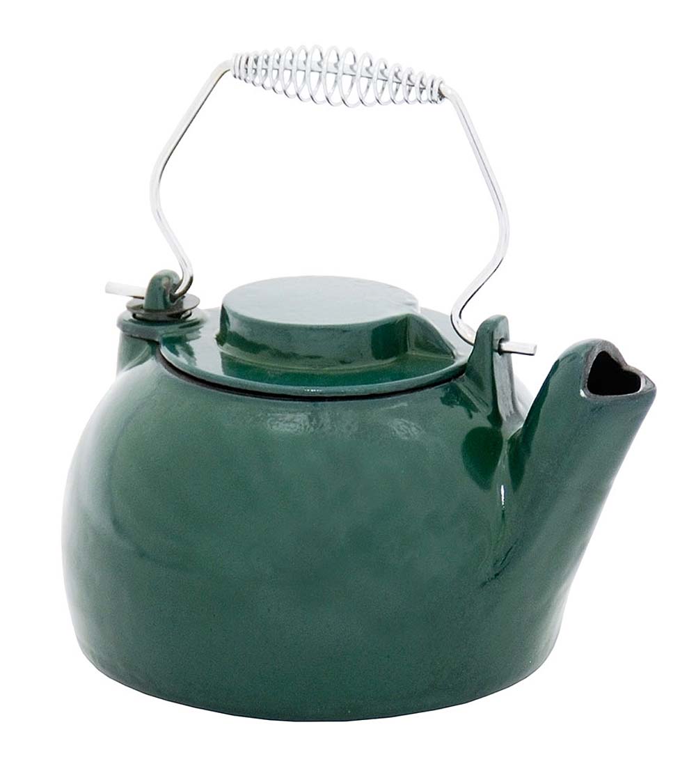 Cast Iron Steamer Kettle With Porcelain Enamel Finish swatch image