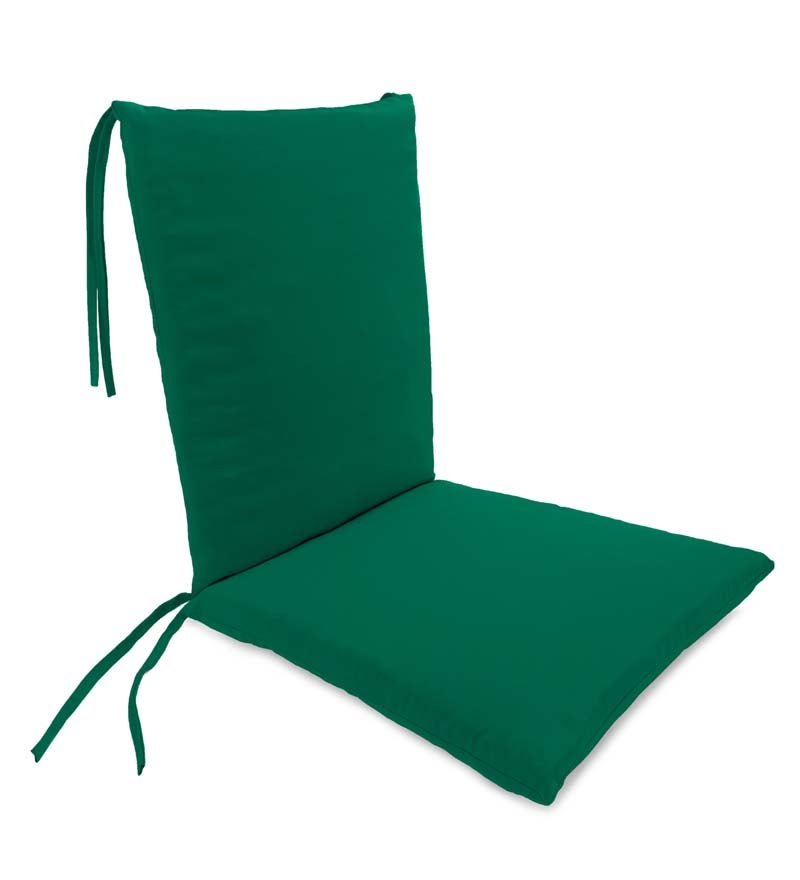 Sunbrella Classic Rocking Chair Cushions With Ties, Seat 21" front/17" back x 19" x 2½"; Back 16" x 20" x 2½" swatch image