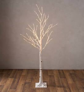 Indoor/Outdoor Birch Tree with Warm White Lights